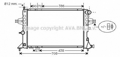AVA QUALITY COOLING ola2252 -  Радиатор, охлаждение двигателя